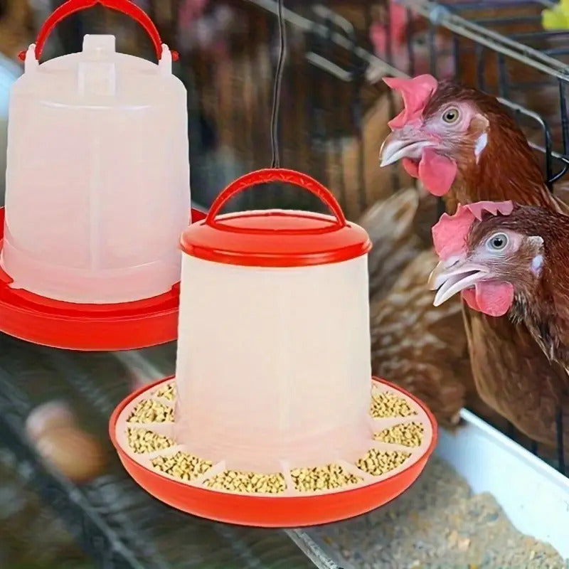 Two Sets Large 9.84 Inch Automatic Feeders And Waterers