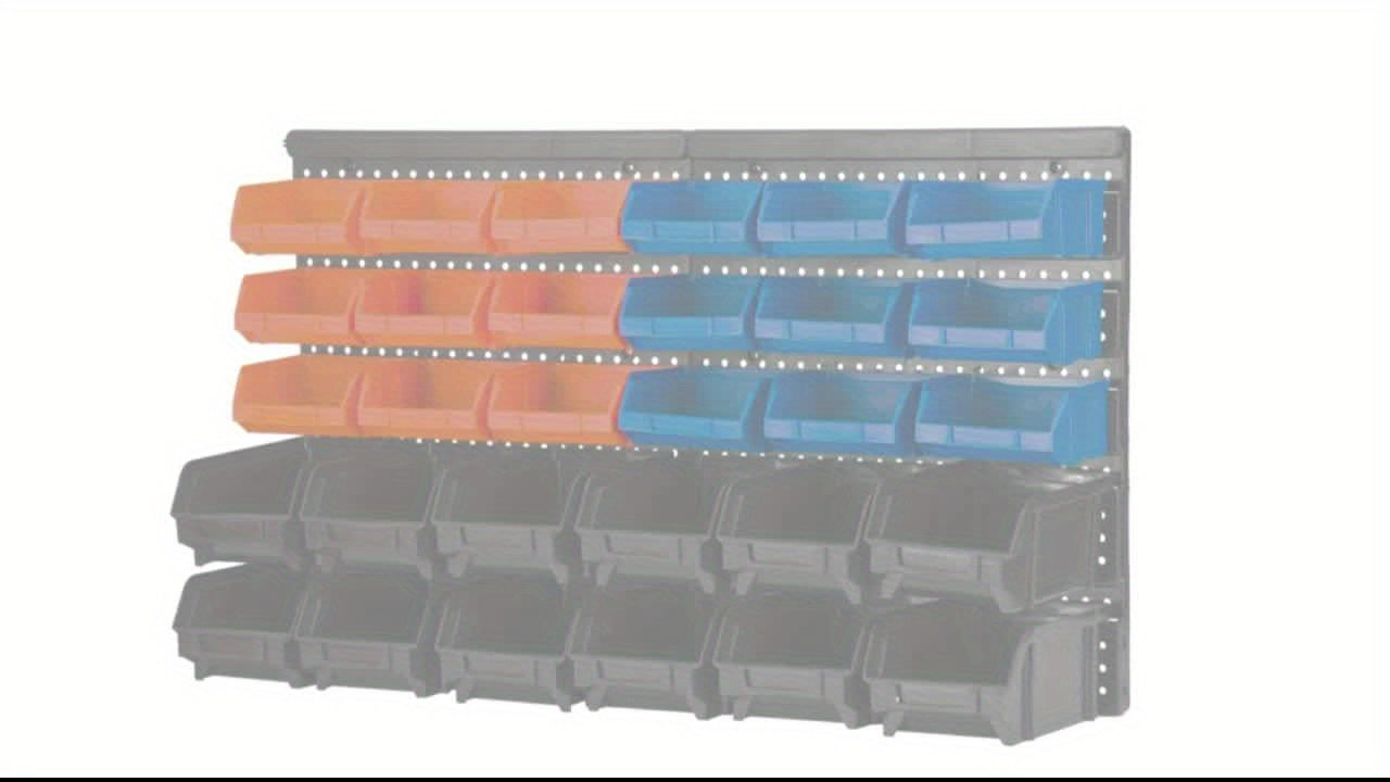 30 Piece Heavy Duty Wall Mounted Storage Rack Organizer