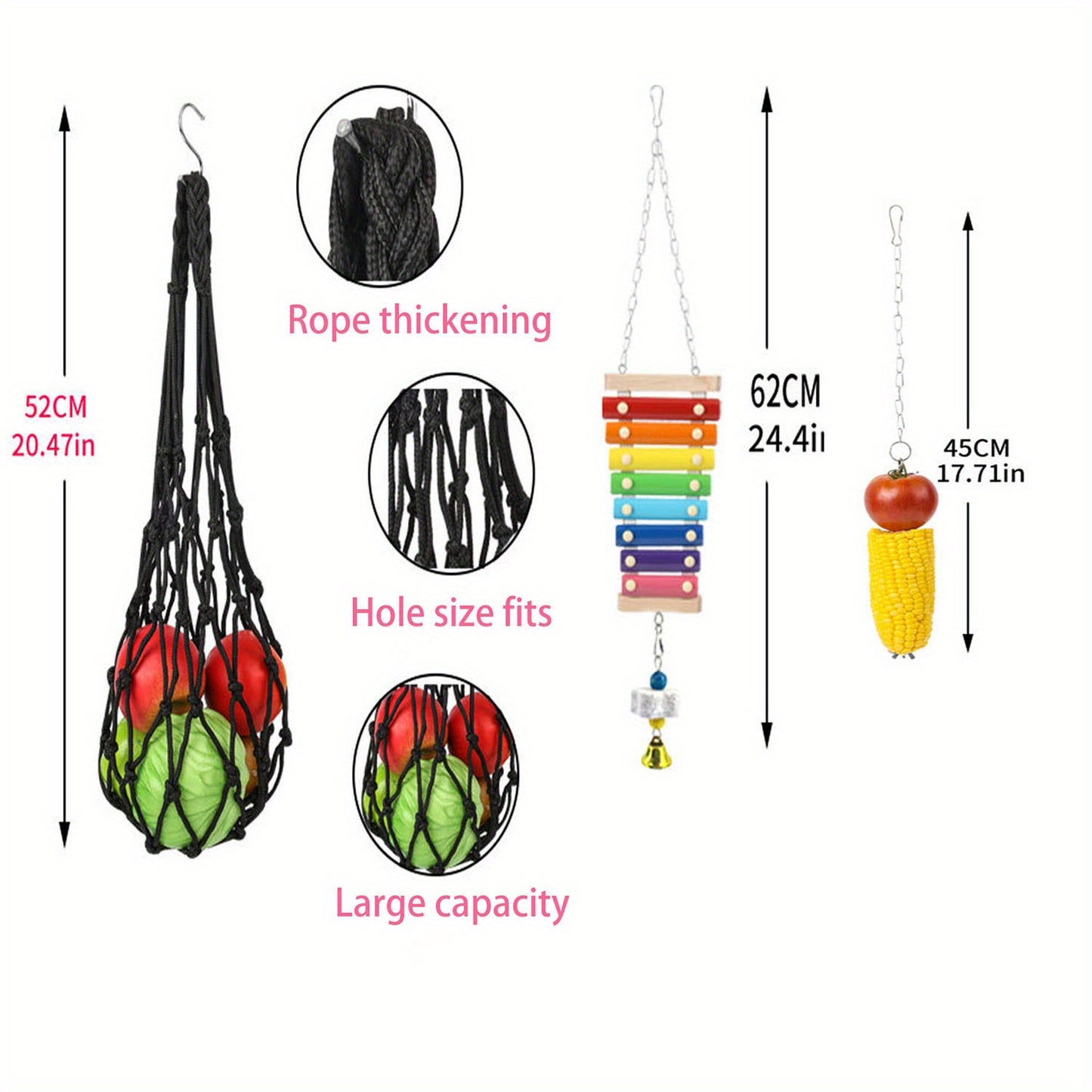 Chicken Toys For Coops With Glockenspiel And Mirror