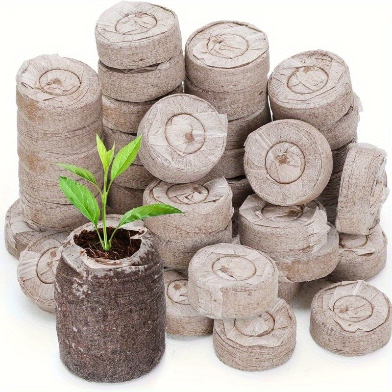 40pcs Compressed Seedling Soil Pellets for Healthy Gardening
