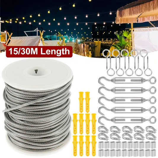 PVC Coated 304 Stainless Steel Heavy Duty Cable Rope Roll