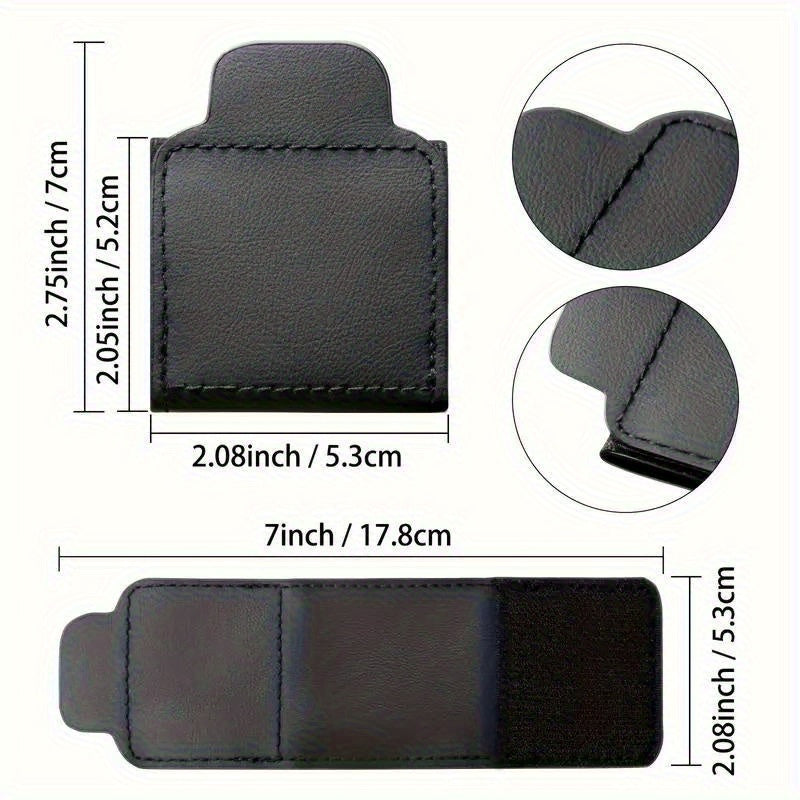 PU Leather Seat Belt Restrictor Clips Comfort Adjustment