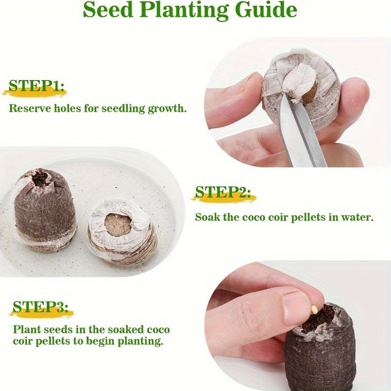 40pcs Compressed Seedling Soil Pellets for Healthy Gardening