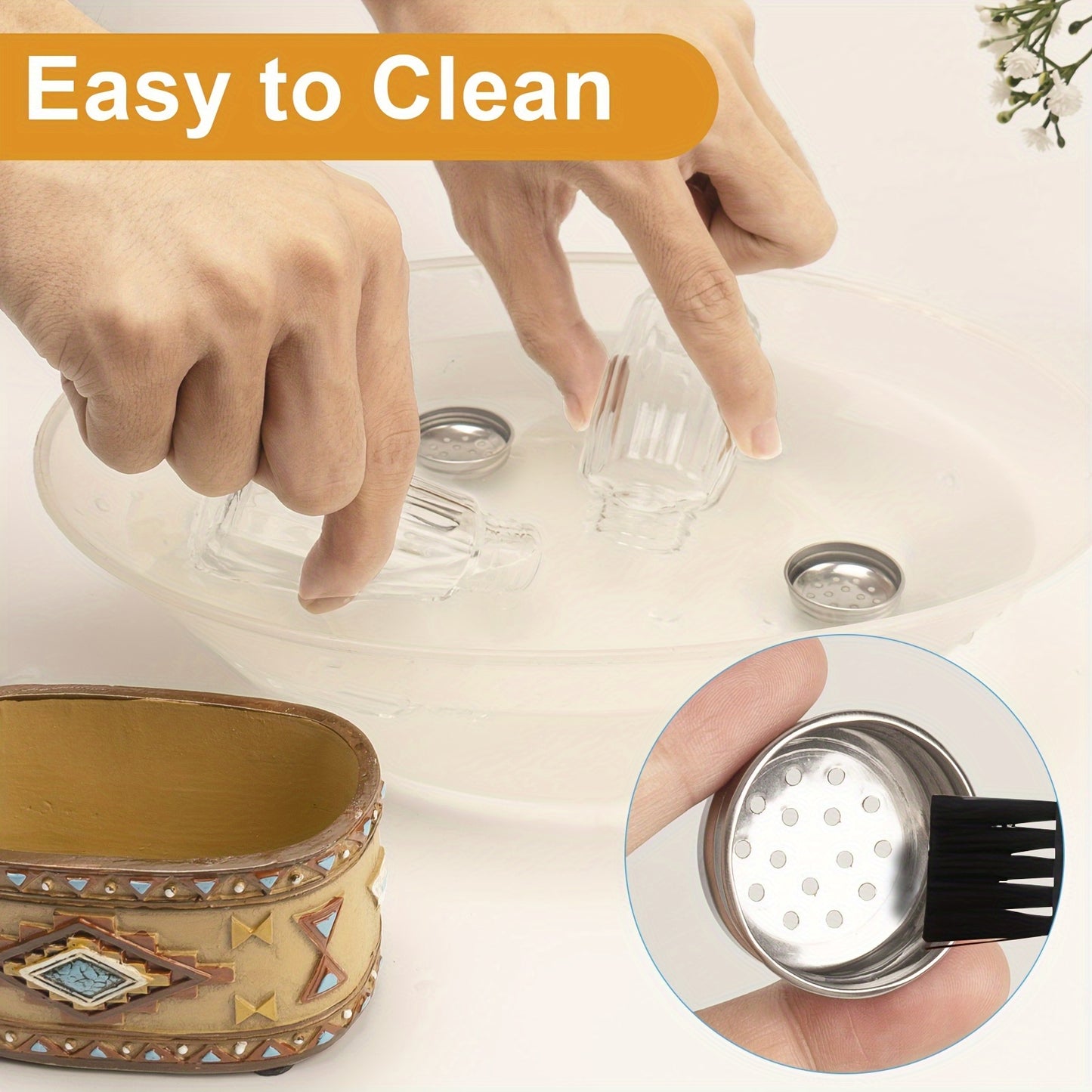 Flangairy Western Salt and Pepper Shaker Set with Stainless Steel Lid