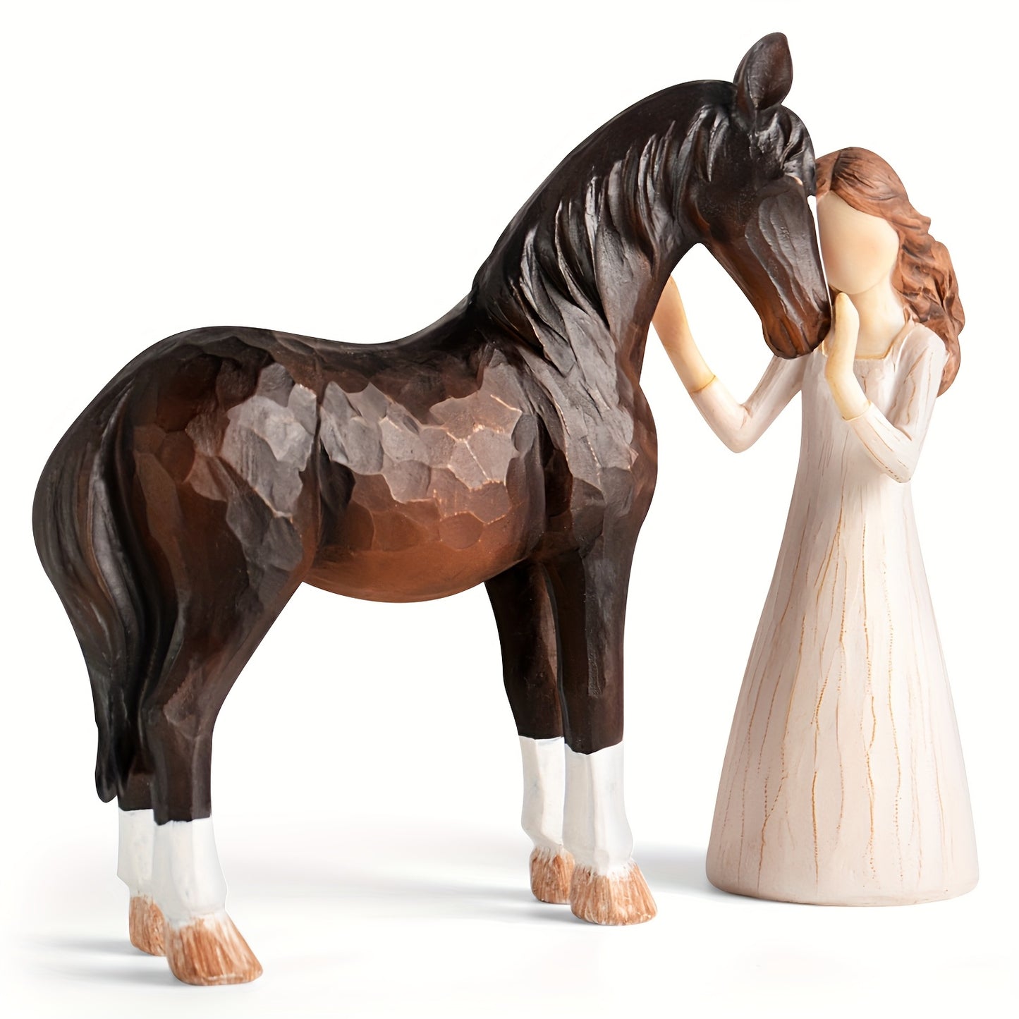 Horse Gifts For Girls Women Hand Painted Cowgirl Figurine