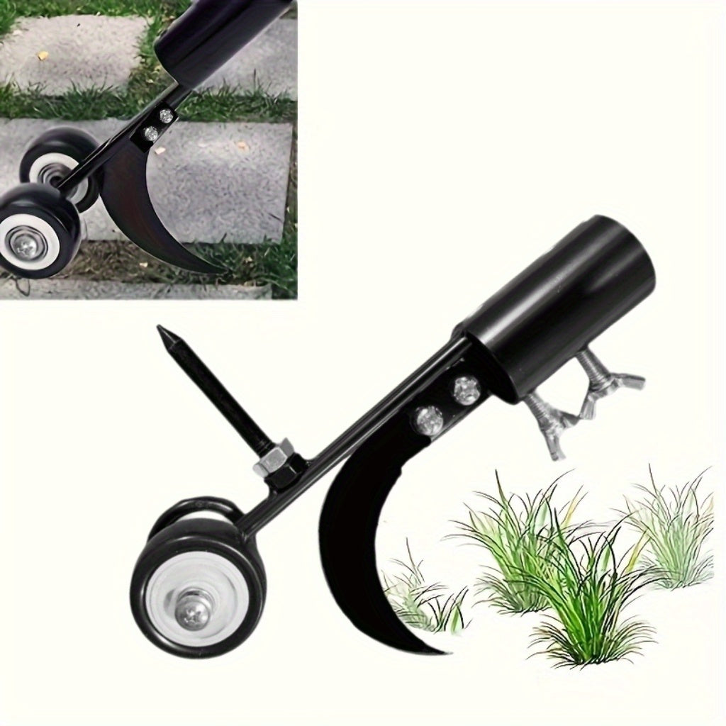 Heavy Duty Metal Garden Weeding Roller with Adjustable Handle