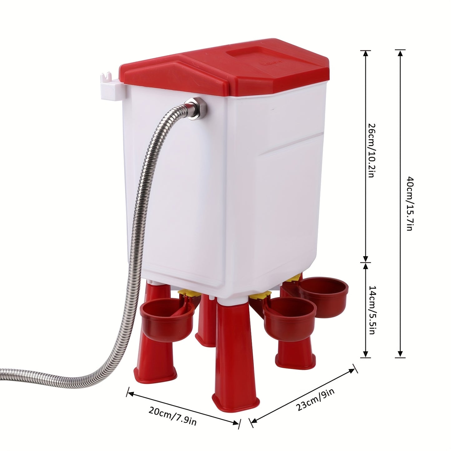 Float Controlled Automatic Chicken Waterer 2 Gallon Poultry