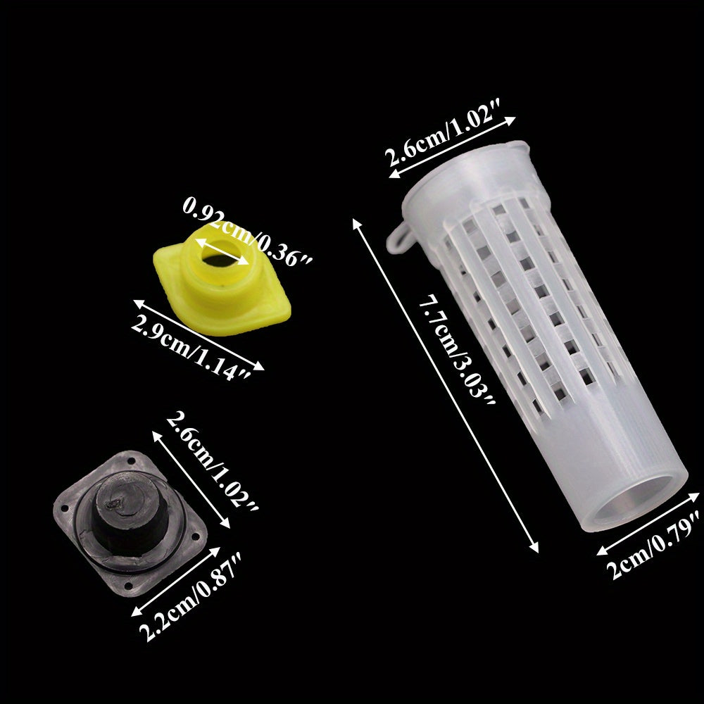 10 Pack Beekeeping Plastic Queen Rearing Cage Cups Tools