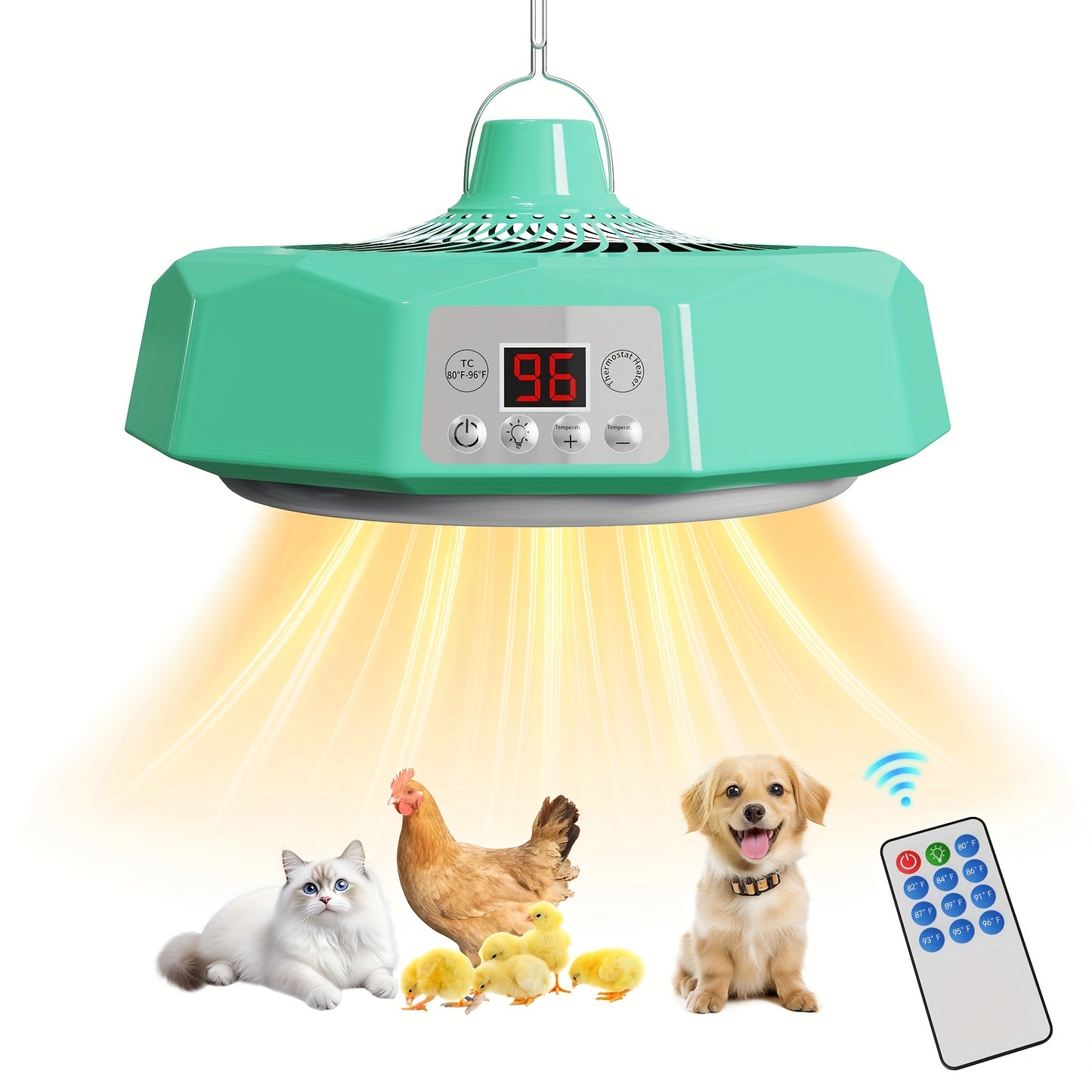 Chick Brooder Heater With Digital Display Remote Control