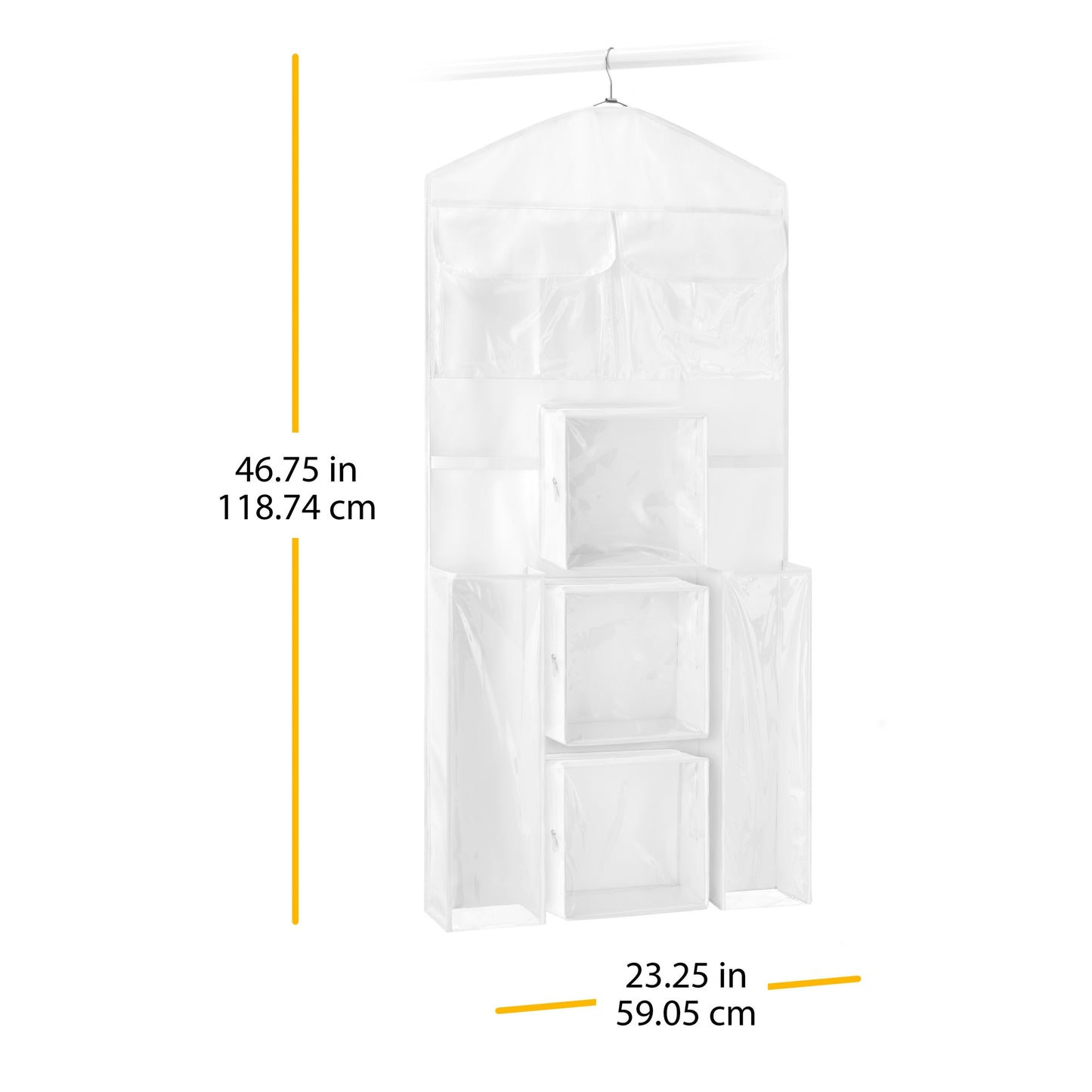 Transparent Double Sided Door Hanging Organizer for Gift Wrapping