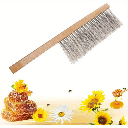 Natural Horsehair Beekeeping Brush with Wooden Handle Supplies