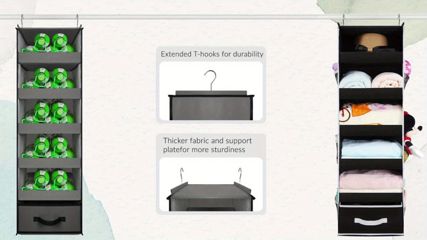5 Shelf Weekday Clothes Organizer For School Monday Friday