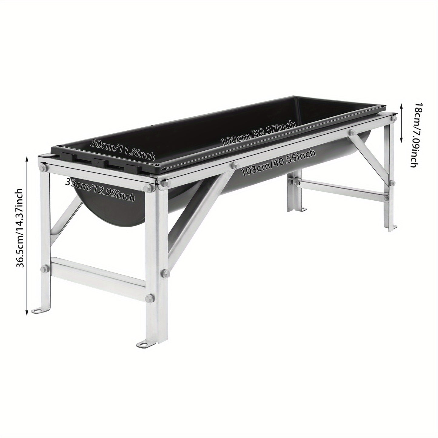 Large Capacity Horse Feeder Water Trough With Stand