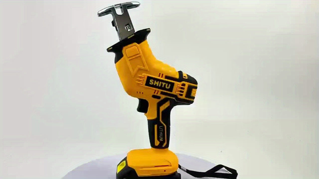 Wireless Rotary and Reciprocating Saw Set with Blades and Charger