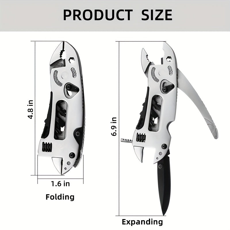 6 In 1 Portable Multitool Wrench Pliers With Bits And Saw