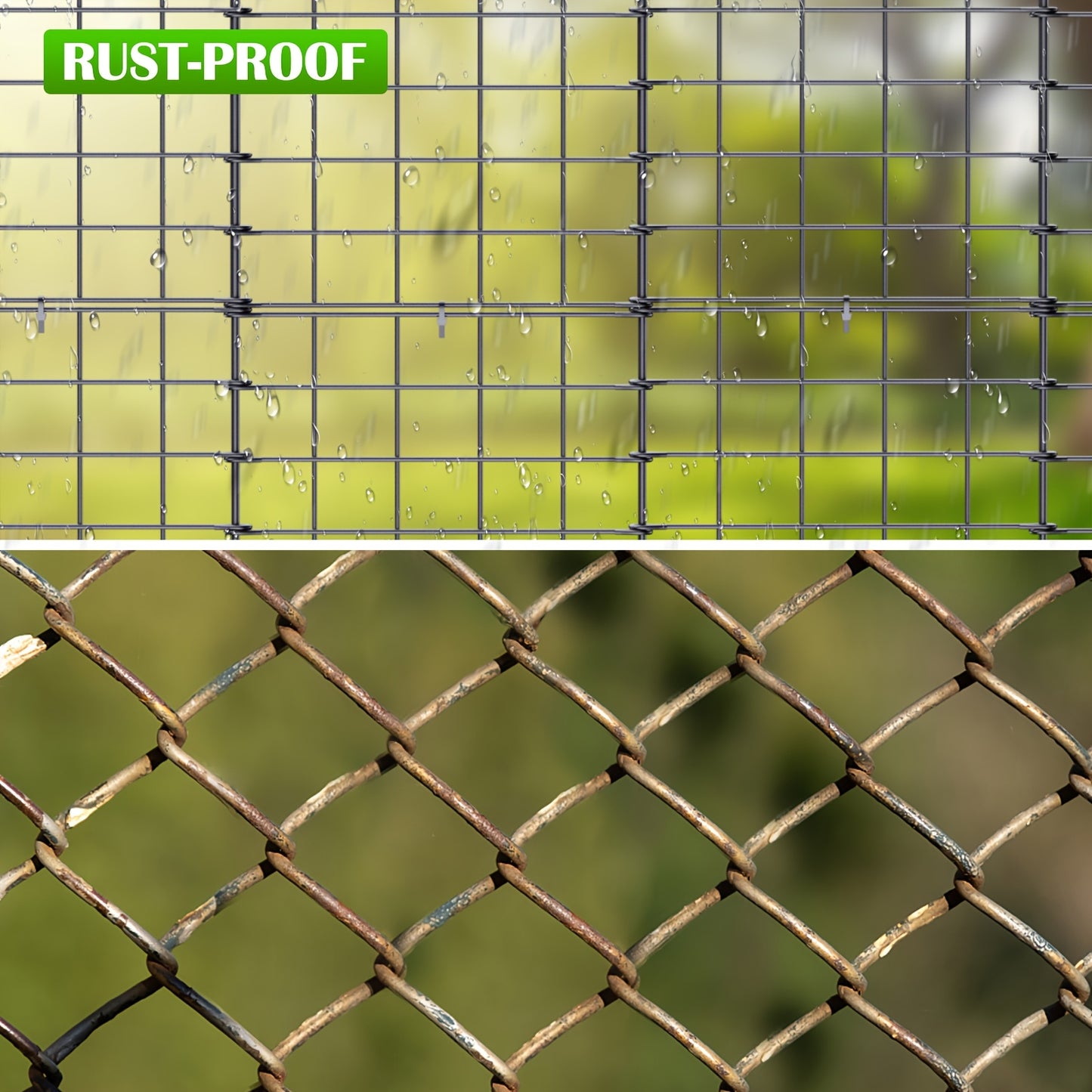 16 Pack Decorative Garden Fence Panels Black Rustproof Metal