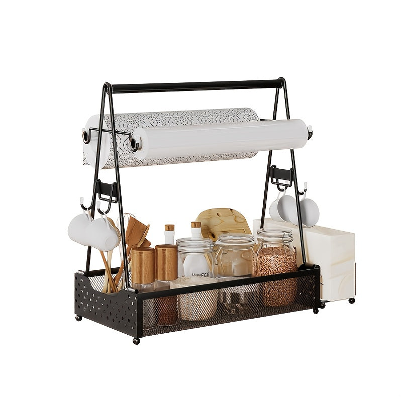 Large Capacity Utensil Caddy With Handle For Bbq And Picnic