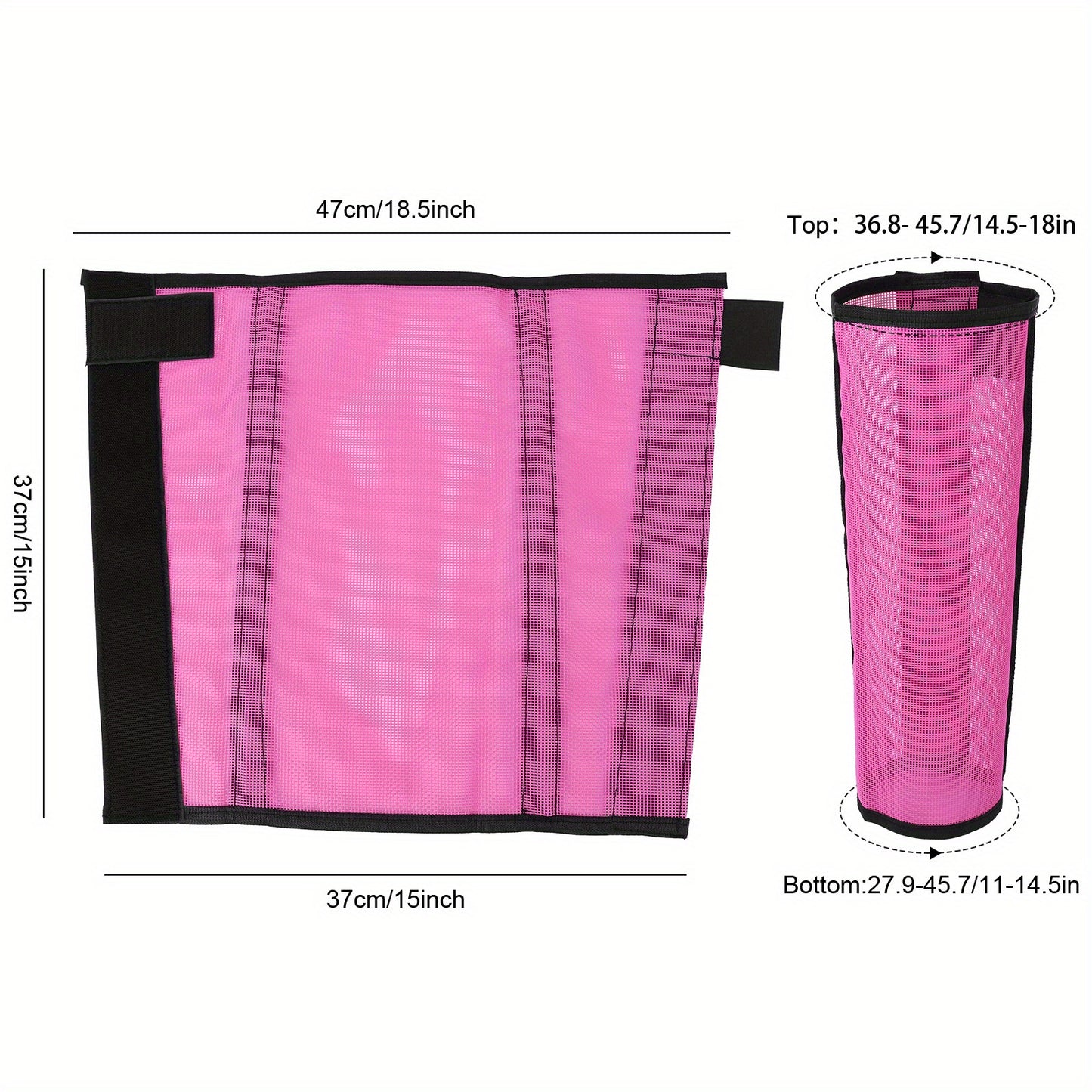 Rose Red Breathable Mesh Horse Fly Boots 4 Pack Covers