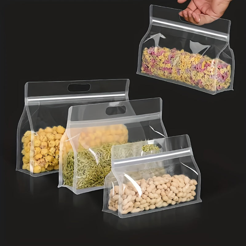 50 Pcs Reusable Self Sealing Food Storage Bags for Kitchen