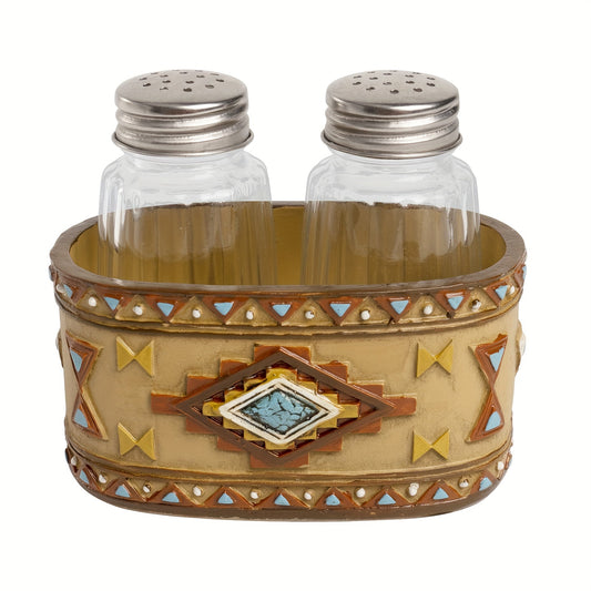 Flangairy Western Salt and Pepper Shaker Set with Stainless Steel Lid