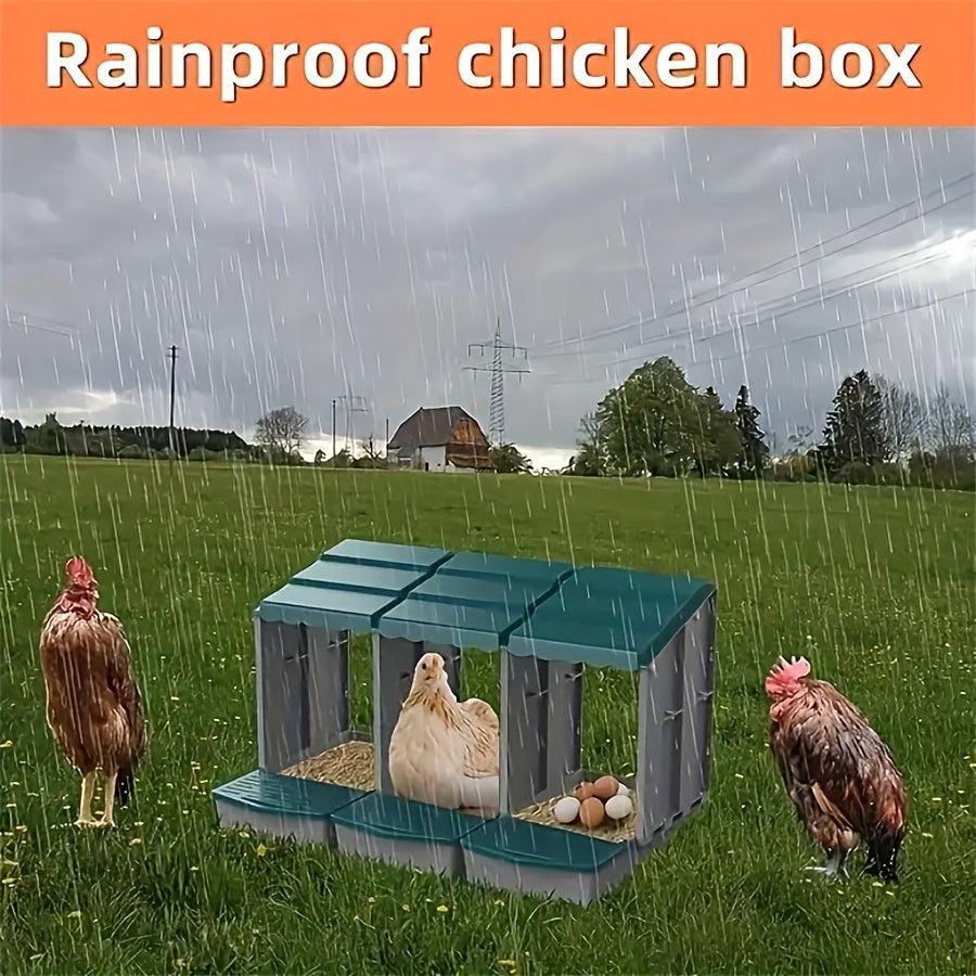 Rainproof Metal Chicken Coop With Ventilation Design