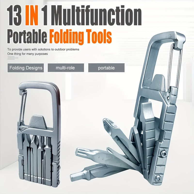 13 in 1 Multifunction Stainless Steel Tool for Outdoor Activities