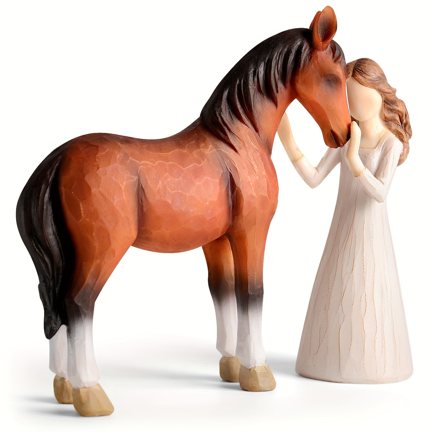 Horse Gifts For Girls Women Hand Painted Cowgirl Figurine