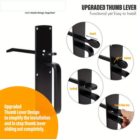 Heavy Duty Thumb Gate Latch for Wooden and Vinyl Fences