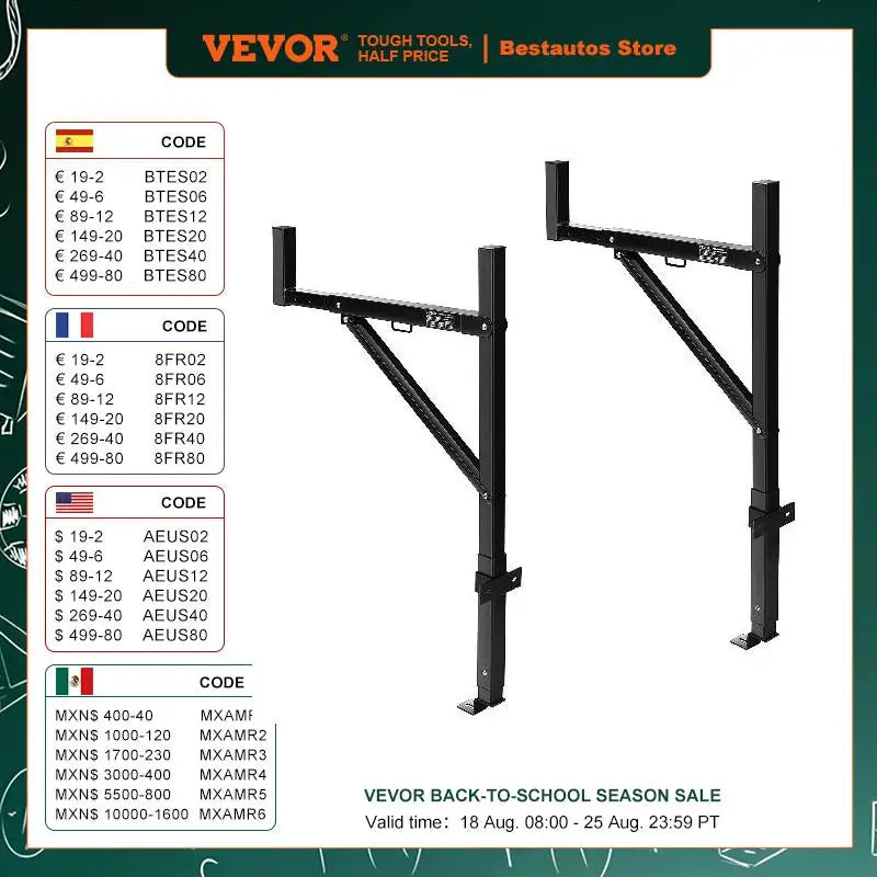 VEVOR 250/500/800 lbsTruck Rack
