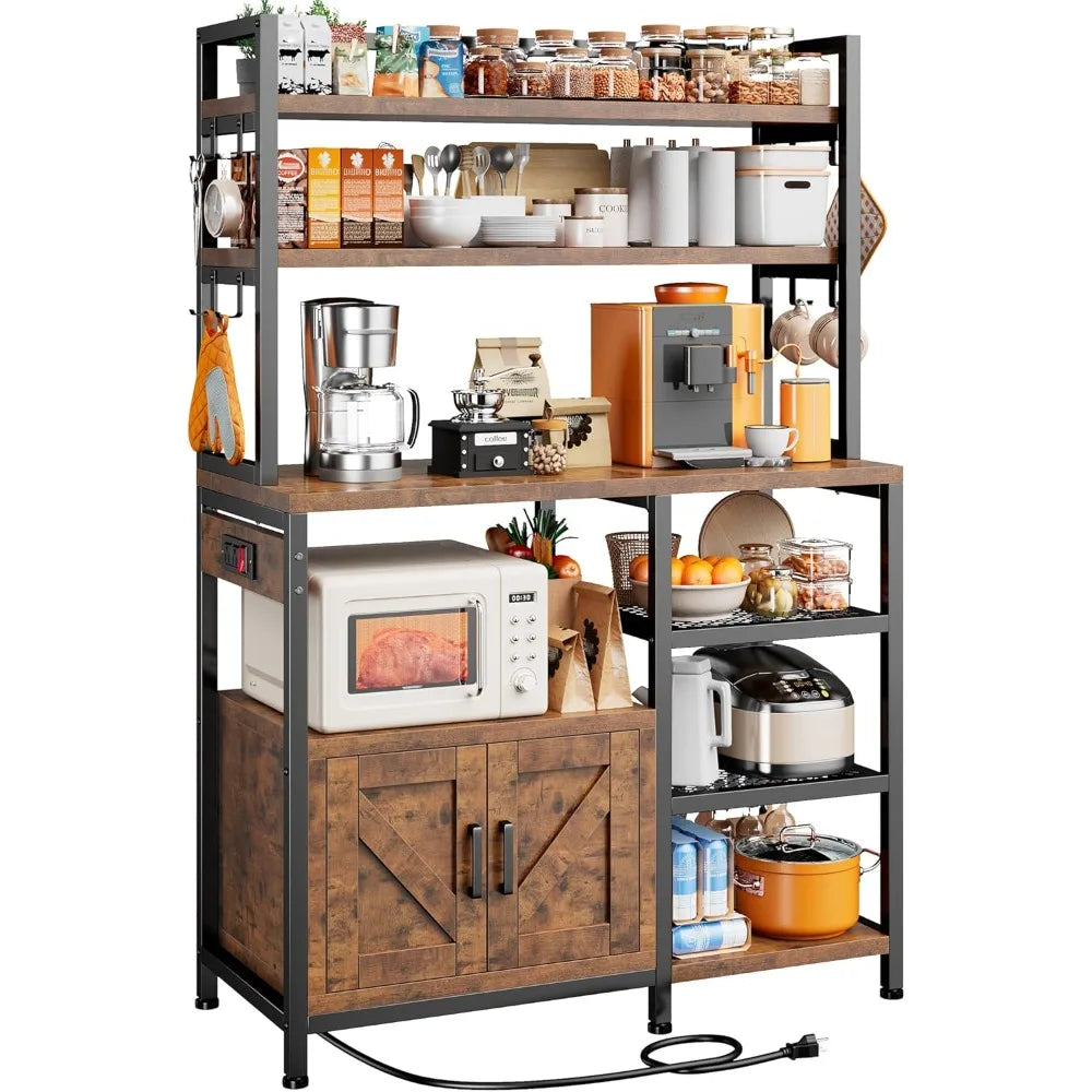 Bakers Rack with Power Outlet