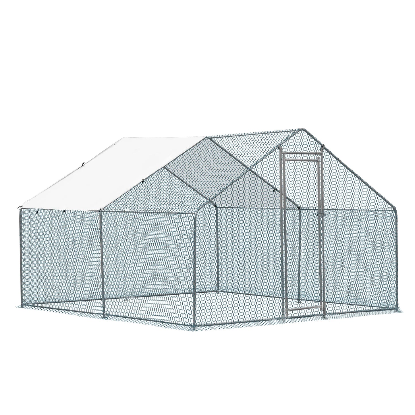 10 x 10 ft Large Metal Chicken Coop