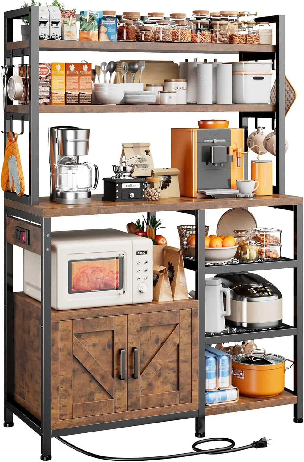 Bakers Rack with Power Outlet