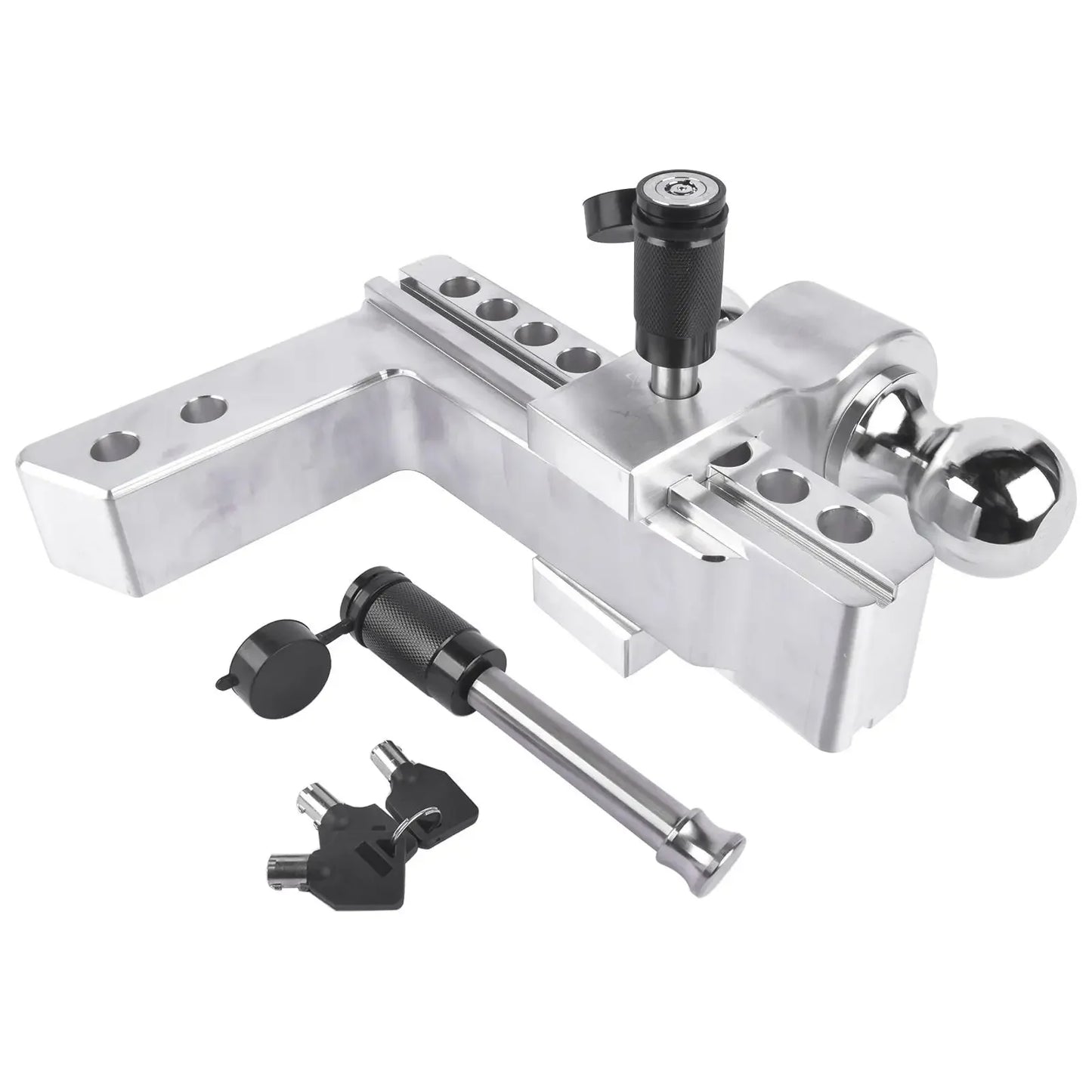 Adjustable Trailer Hitch Fits 2-Inch Receiver