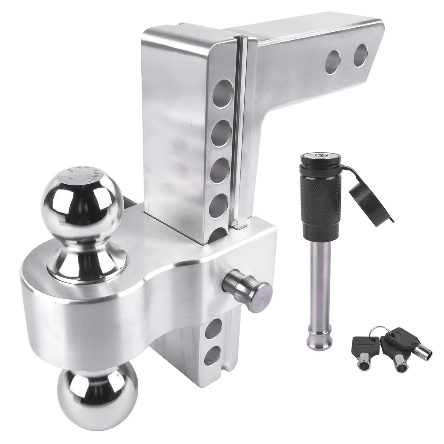 Adjustable Trailer Hitch Fits 2-Inch Receiver