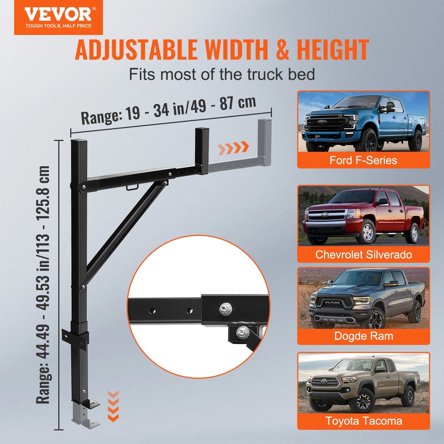 VEVOR 250/500/800 lbsTruck Rack