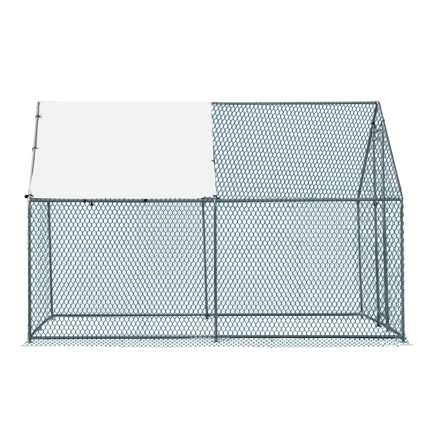 10 x 10 ft Large Metal Chicken Coop
