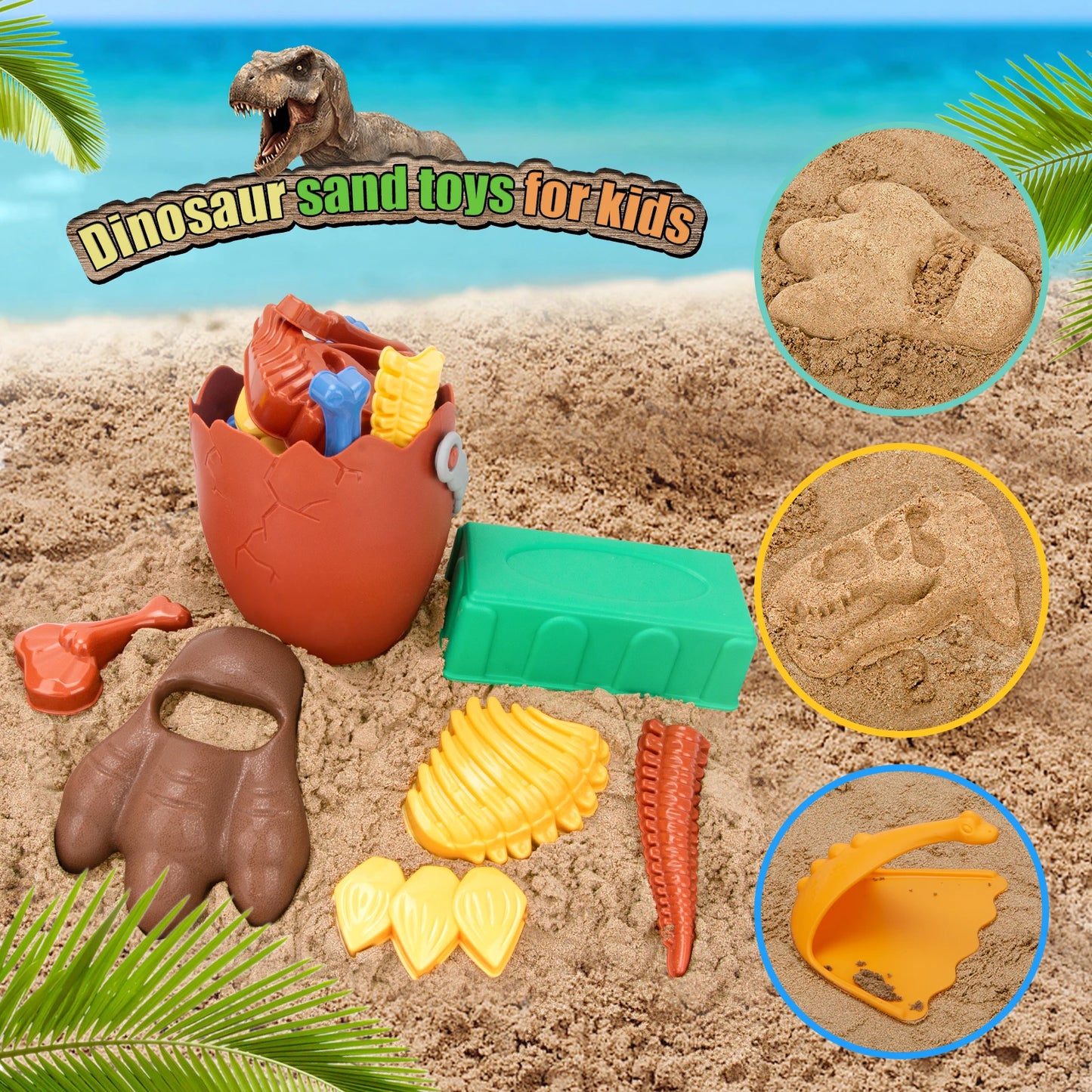 EDUCIRO Dinosaur Beach Toys