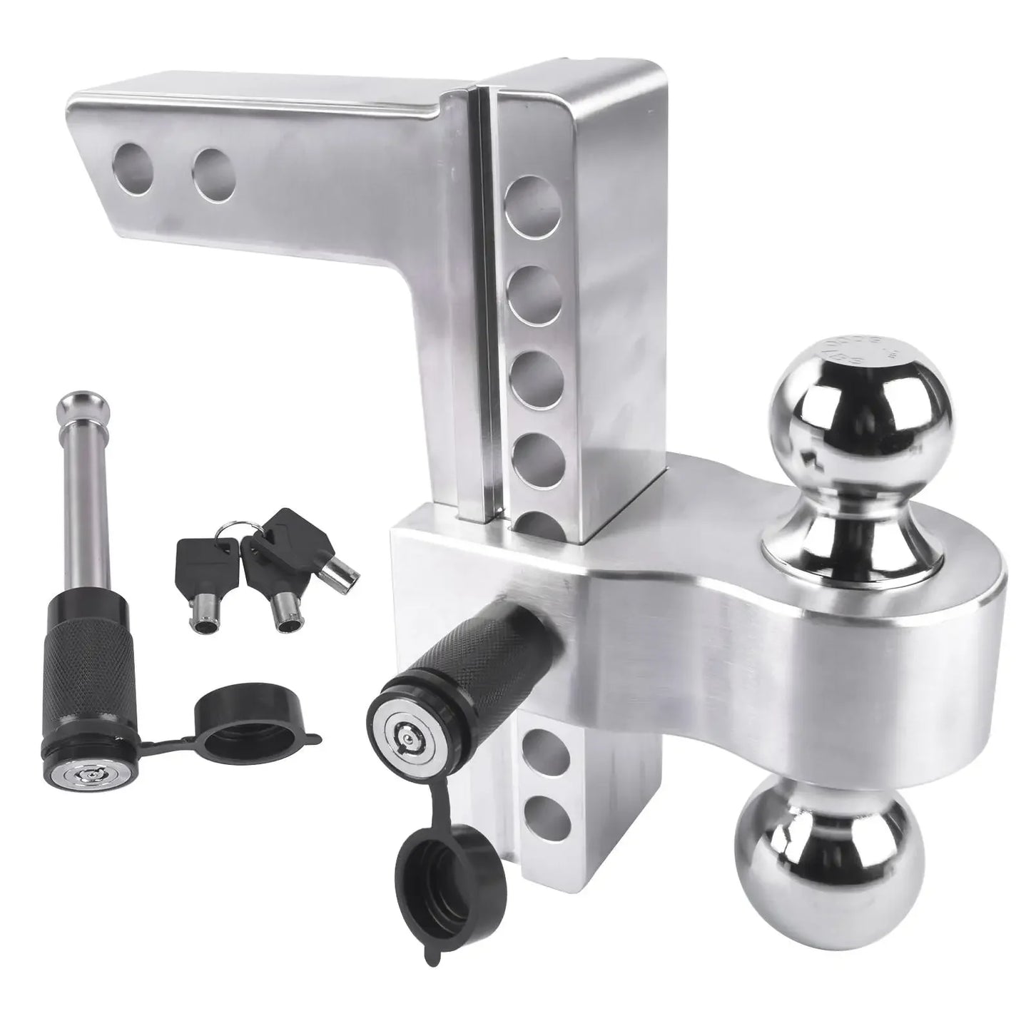 Adjustable Trailer Hitch Fits 2-Inch Receiver