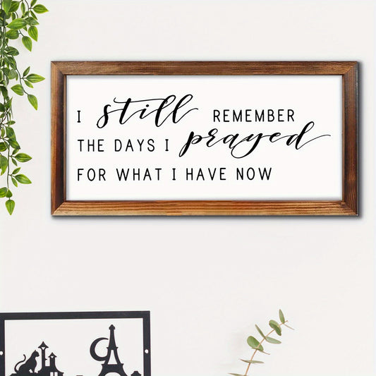 Rustic Farmhouse Wooden Wall Art Inspirational Quote Plaque