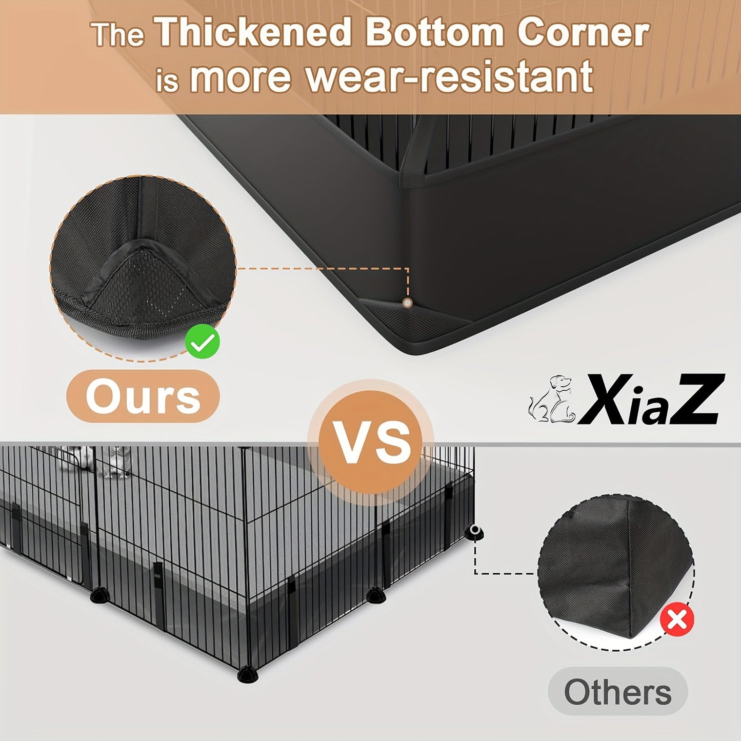 Guinea Pig Cage with Waterproof PVC Bottom Liner One-Hand Release Hook Triple Fixing C And C Cage for Guinea Pigs Bunny Rabbit Hedgehog Small Animal Indoor Playpen 48 Inch L X 24 Inch W X 16 Inch H Black