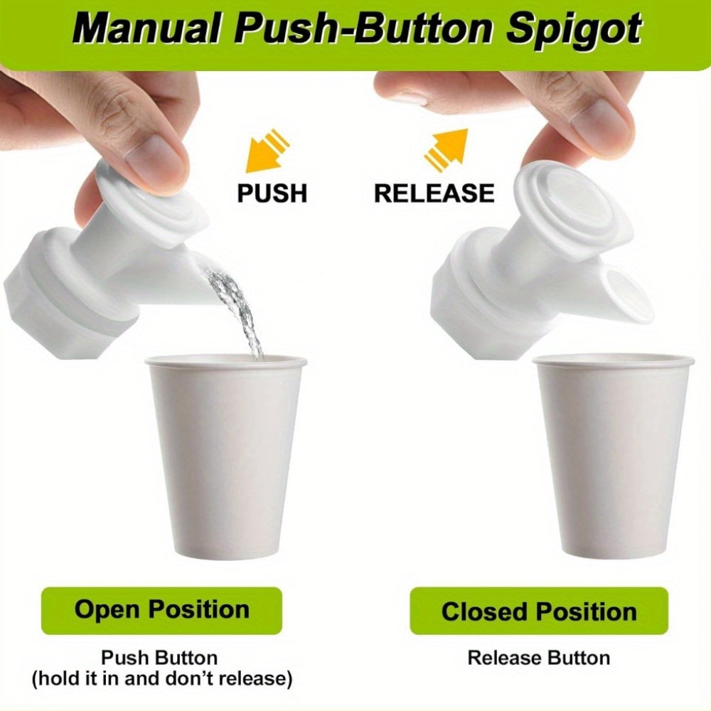 5 Pack Push Button Cooler Spigot Replacement for Beverage Coolers