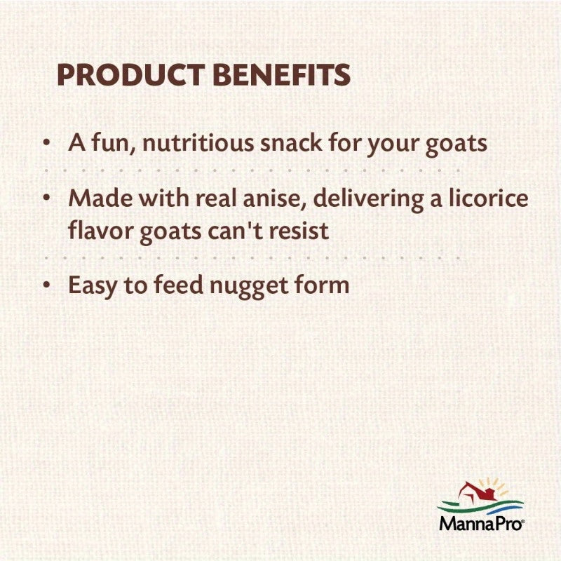 Goat Treats With Oatmeal Licorice Flavor 6 Lbs All Goats