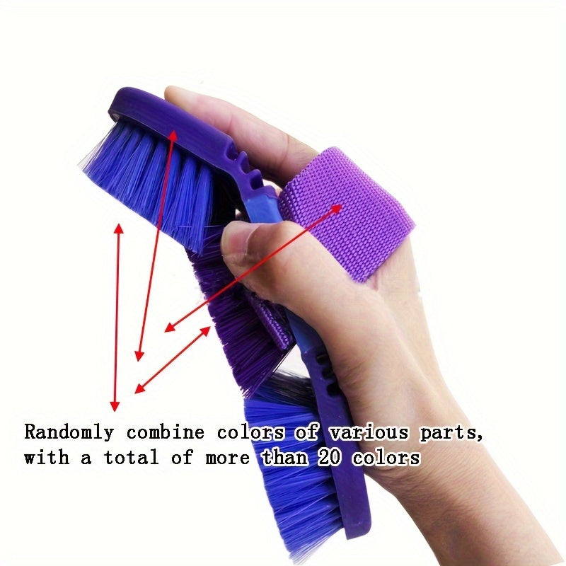 Versatile Soft Bristle Grooming Brush for Horses and Cows