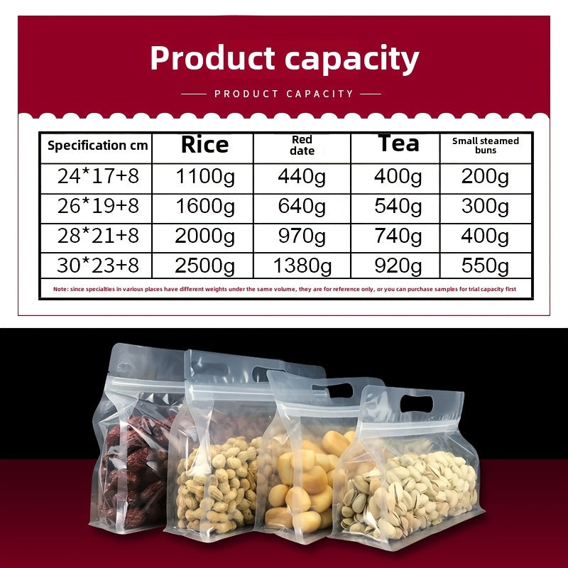 50 Pcs Reusable Self Sealing Food Storage Bags for Kitchen