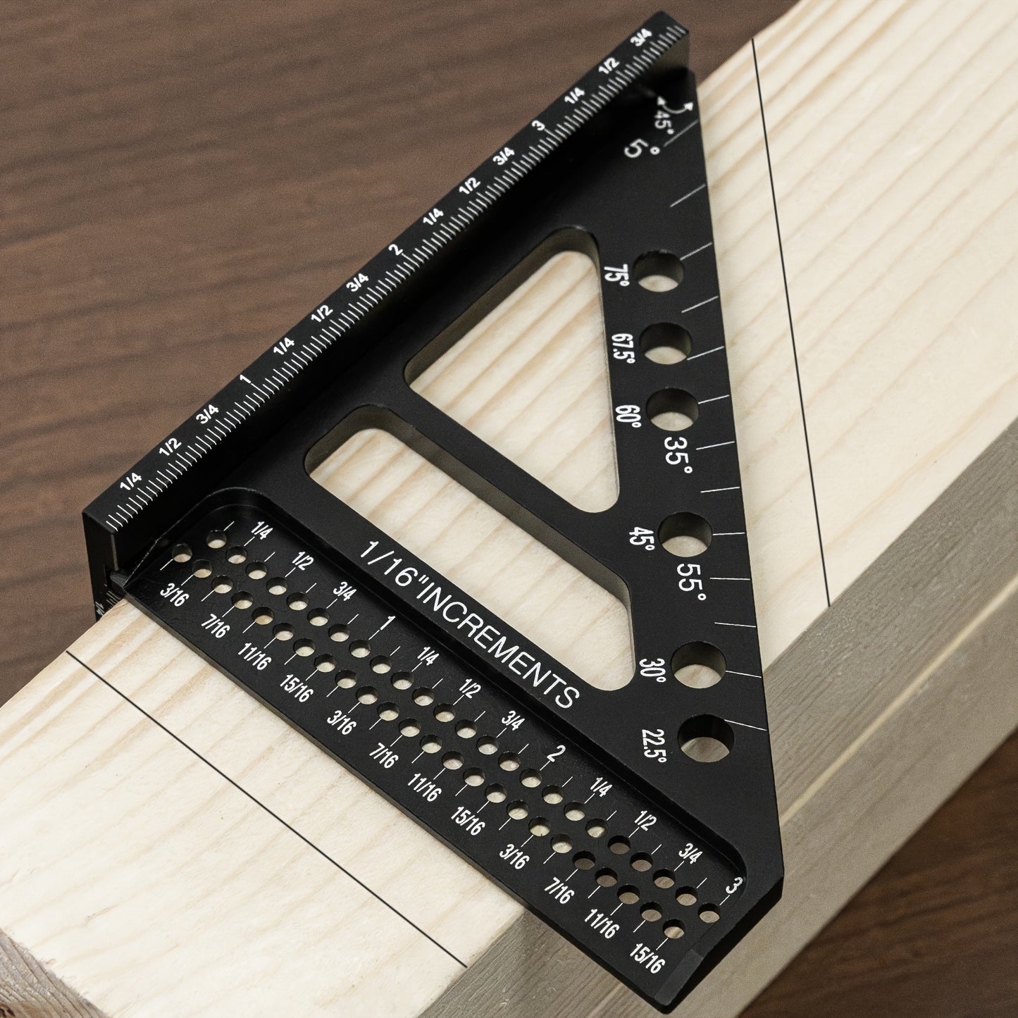 High Precision Aluminum Alloy Square Protractor and Miter Ruler