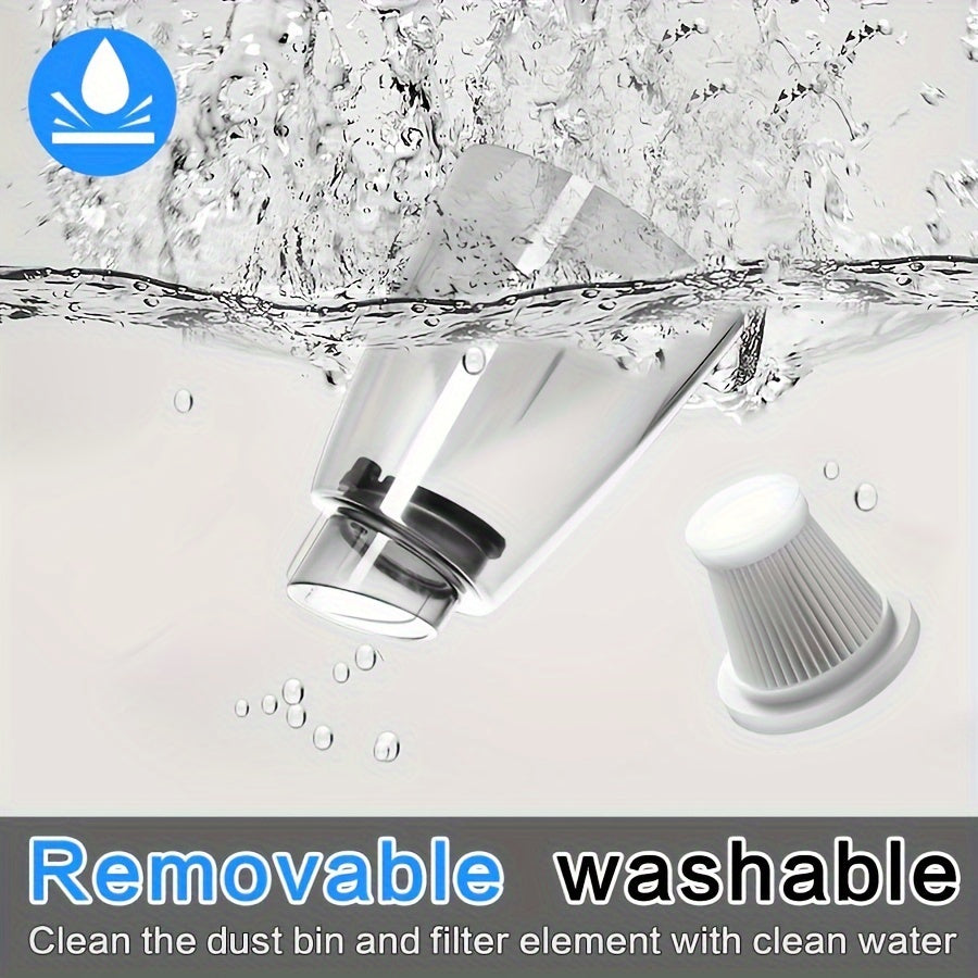 Pink Car Vacuum Cleaner Strong Suction Wet Dry Pet Hair