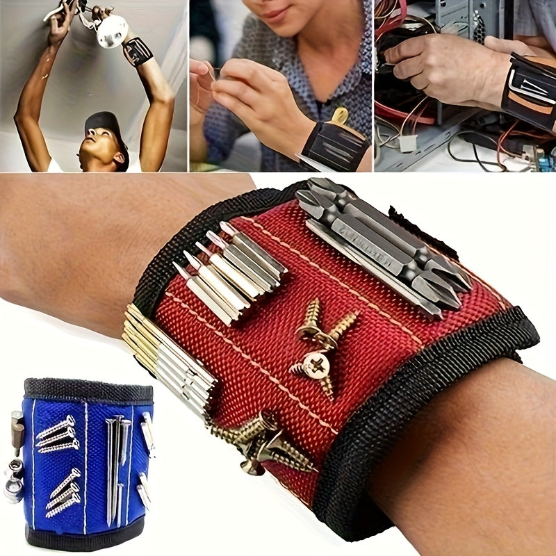 Magnetic Wristband Tool Bag 3 Piece For Electricians
