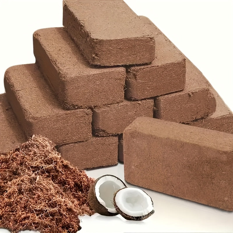 Coconut Fiber Bricks for Plants Square Fiber Coconut Shells Low Conductivity and PH Balance Suitable for Gardening and Planting Coconut Soil