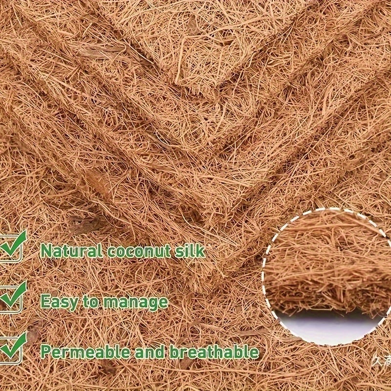 7 Pcs Reusable Coconut Palm Mats For Chicken Coop Nesting Moisture Proof Heat Insulating Ideal For Birds And Reptiles