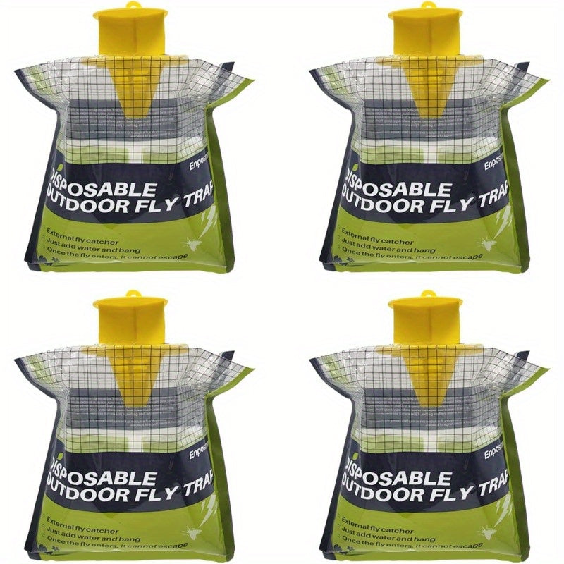 Four Pack Hanging Fly Traps for Horse Stables and Barns